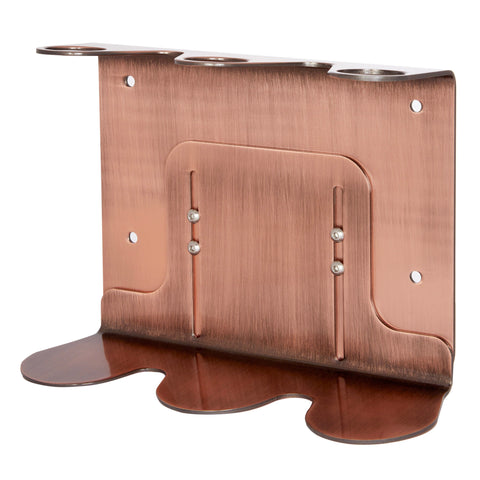 Triple Copper Bottle Holder bracket side profile