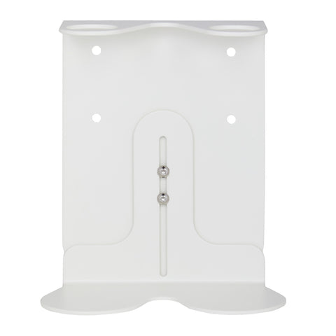 White wall mounted holder front profile