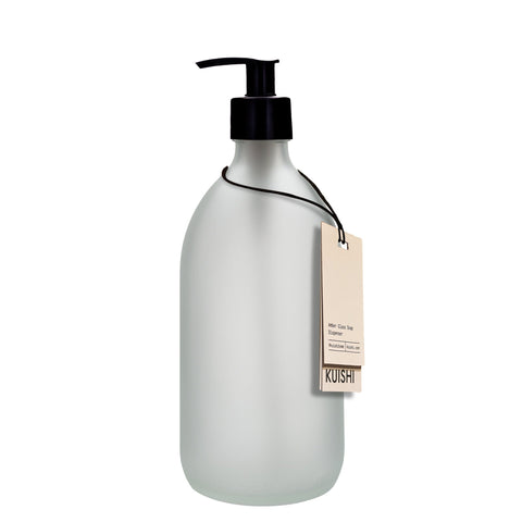 White Glass Pump Bottle-250ml-Kuishi