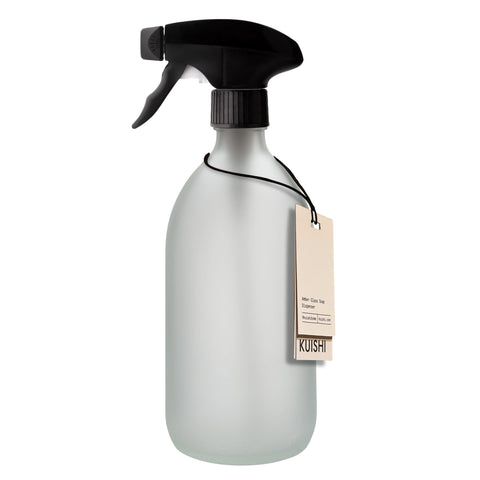 White Glass Spray Bottle-250ml-Black-Kuishi