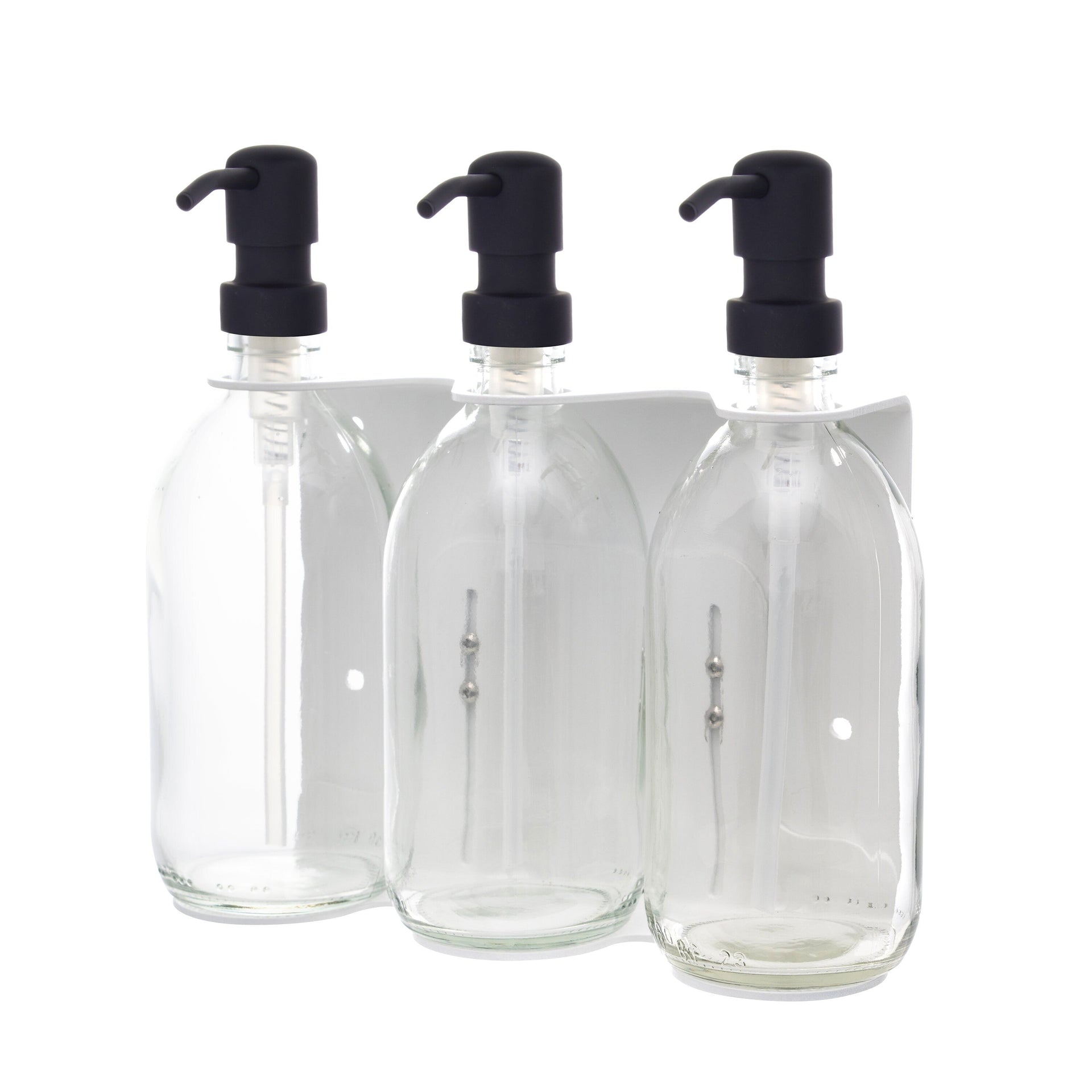 Dispensador de Jabón de Pared Triple Blanco